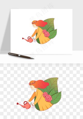 手绘女神女王妇女png免抠