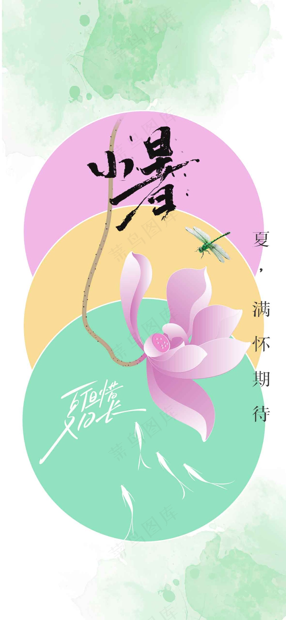 小暑节气传统活动海报