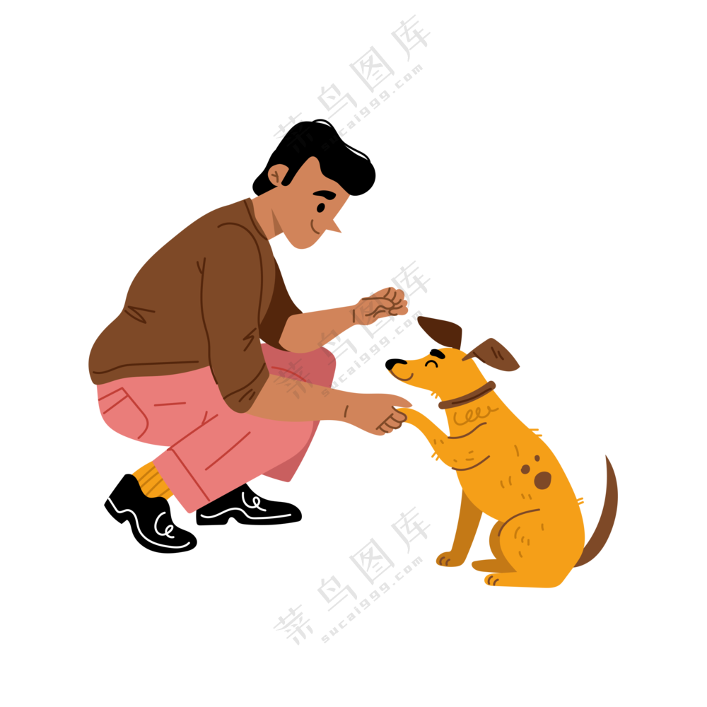 卡通宠物与人素材 (10)