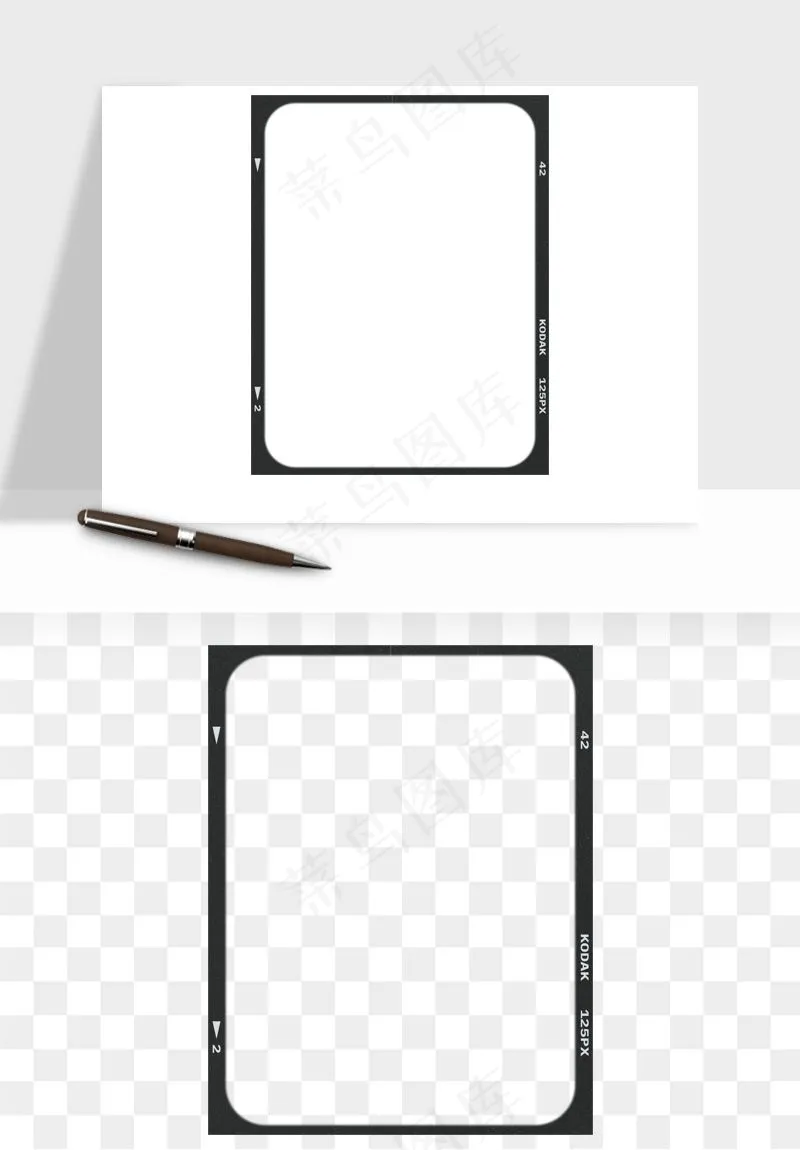 电影黑胶胶片元素png免抠