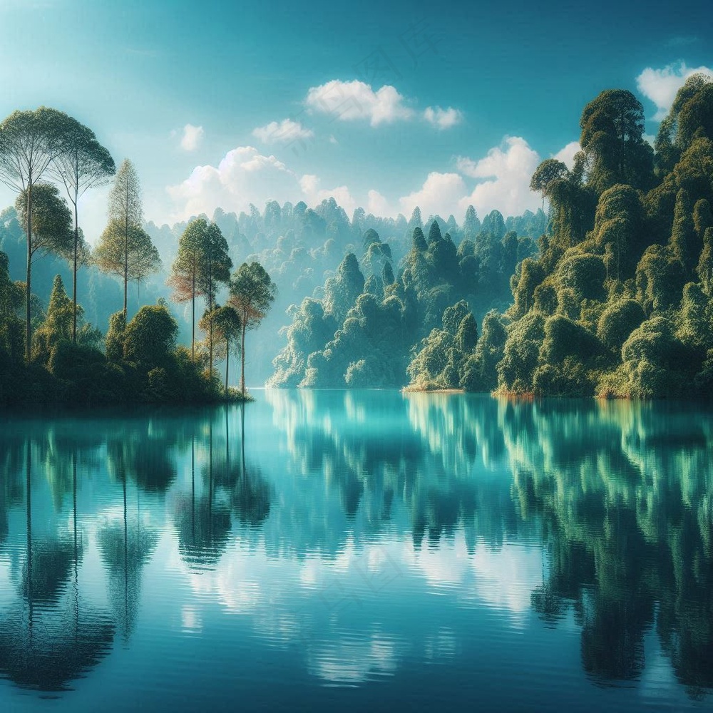 湖泊高清背景