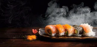 日韩料理美食摄影图背景