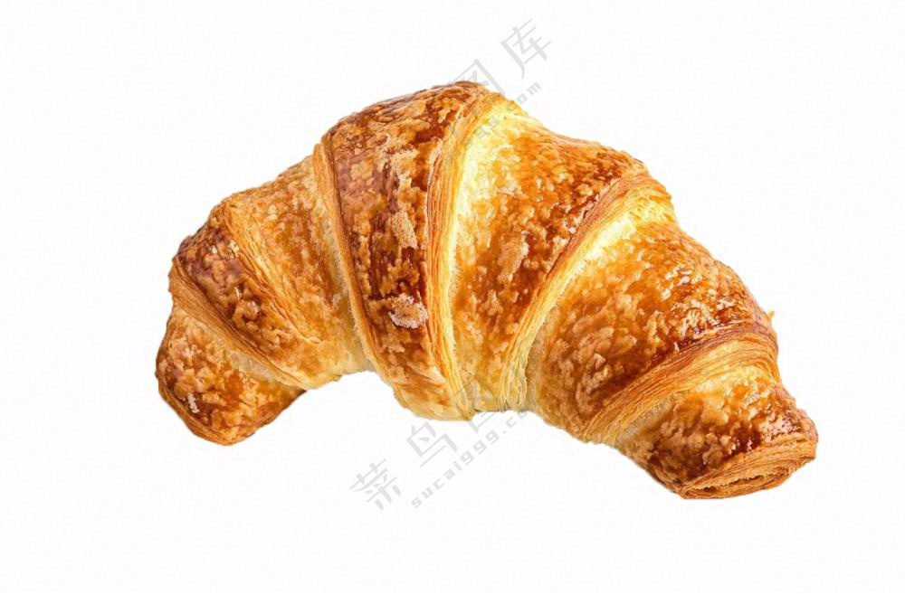 牛角包面包摄影图免抠