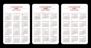 矢量日历2025日历2026日历