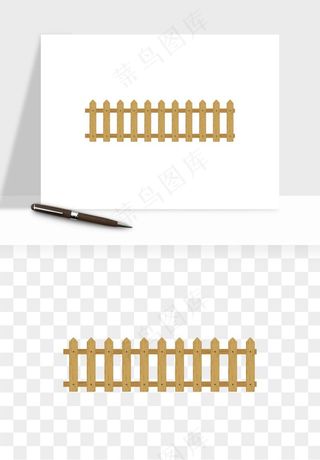 手绘围栏护栏栅栏png免抠