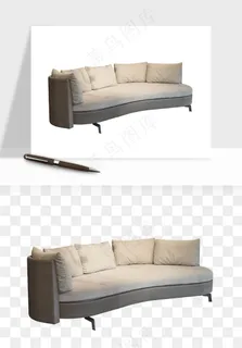 现代沙发家具png免抠