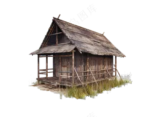 png免抠古代木构临时建筑