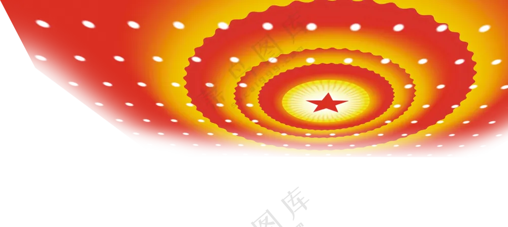 人民大会堂穹顶五角星图案免抠素材