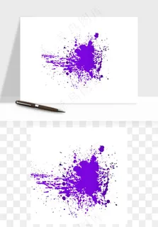 水彩泼墨涂鸦墨迹元素png免抠