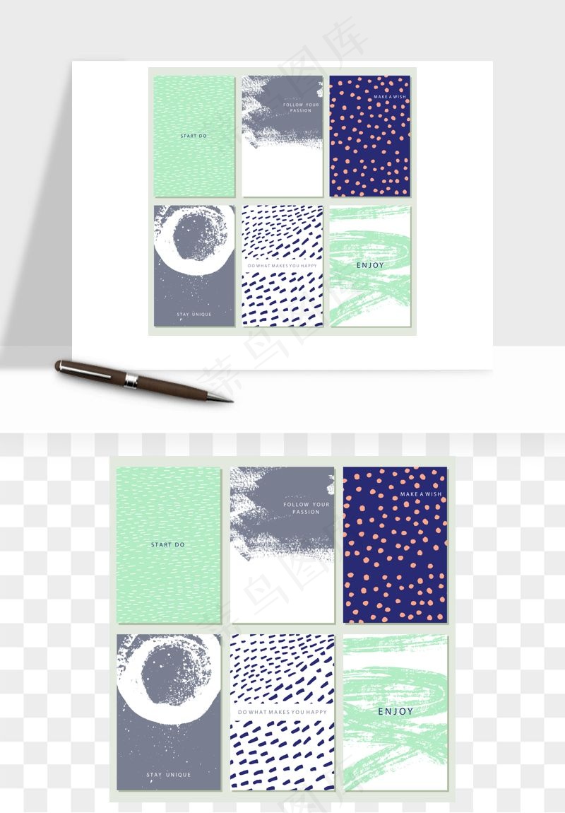 森系小清新花卉背景矢量png免抠