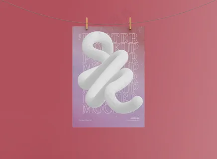 户外悬挂广告海报样机-23