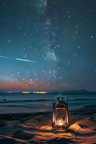 晚安温馨励志摄影图