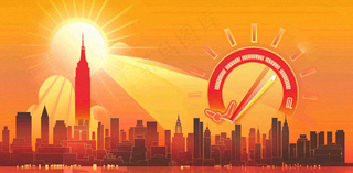 高温预警通知公告背景