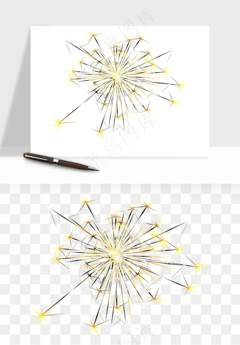 卡通烟花烟火礼花png免抠