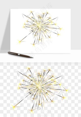 卡通烟花烟火礼花png免抠