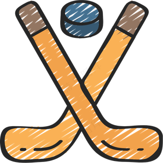 冰球 铅笔手绘图标icon