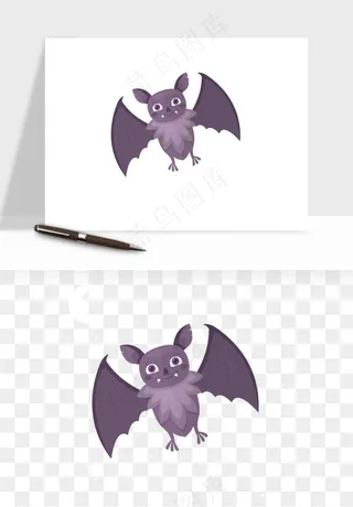 卡通蝙蝠png免抠