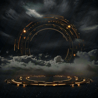 数码科技线光几何背景