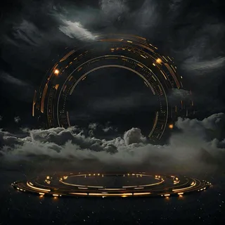 数码科技线光几何背景