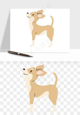 手绘狗狗宠物png免抠