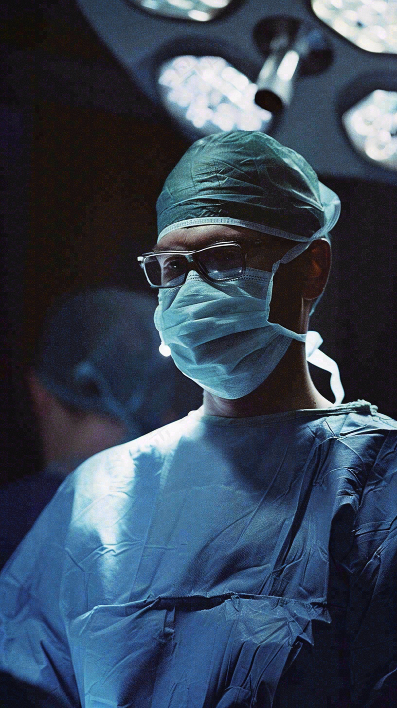 手术室的医生防护服卫生医疗医务人员劳动节摄影图