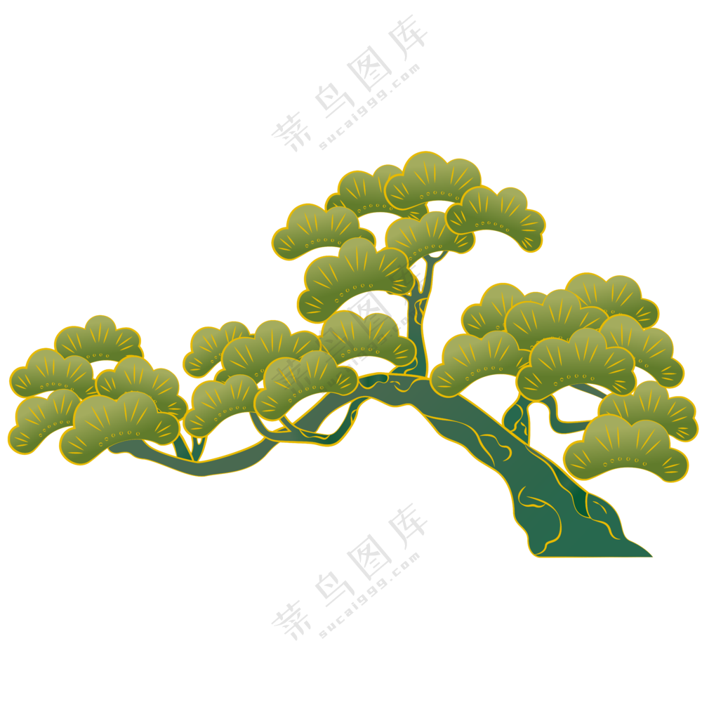 迎客松素材   迎客松插画   迎客松