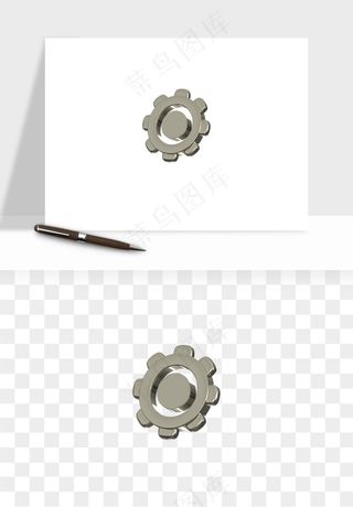 立体潮流金属质感小装饰png免抠