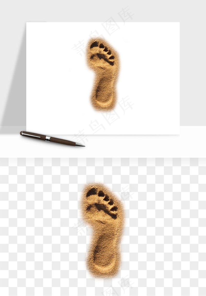 脚印脚丫鞋印png免抠