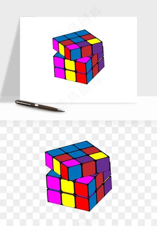 游戏魔方玩具png免抠