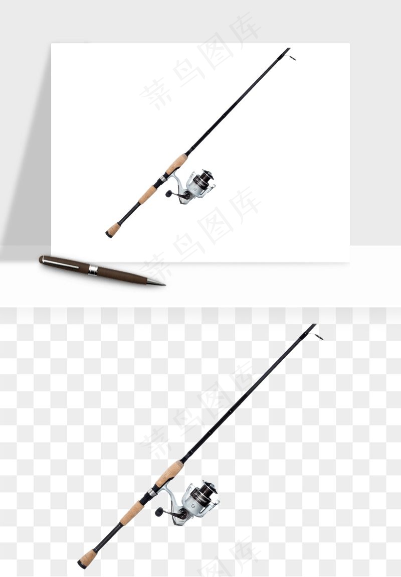 钓鱼竿png免抠