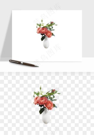 花瓶摆件花艺png免抠图