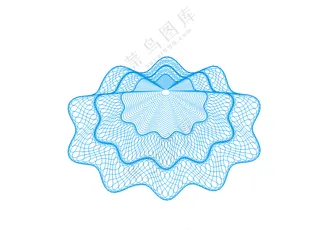 团花  防伪底纹
