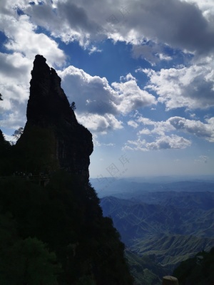 风景远山蓝天白云