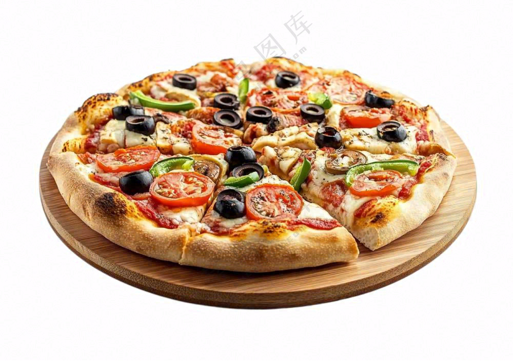 美味的披萨美食摄影图免抠