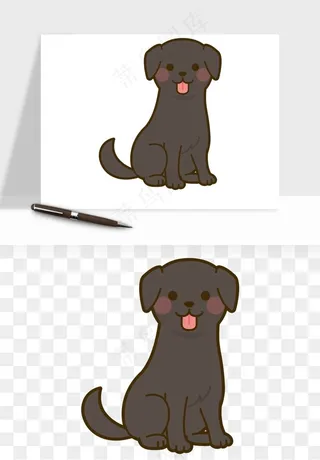 卡通狗狗猫咪png免抠