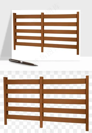 手绘围栏护栏栅栏png免抠