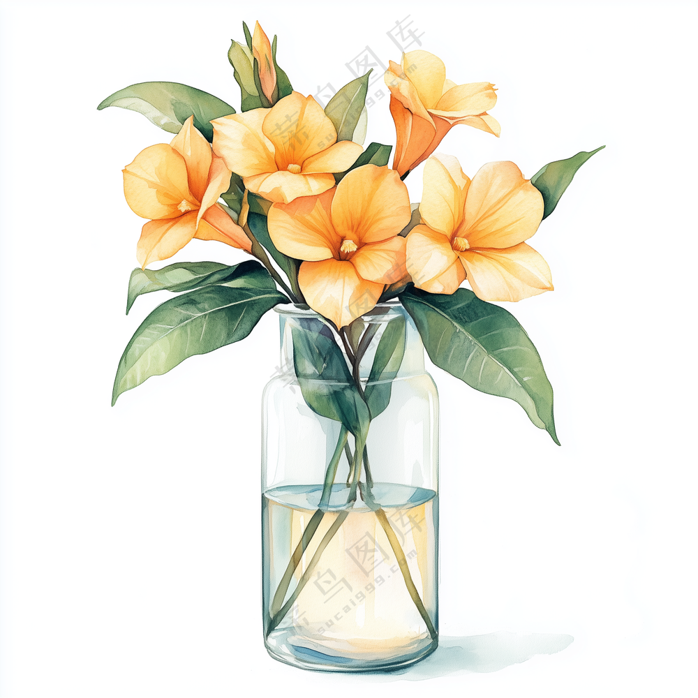 水彩花卉插画