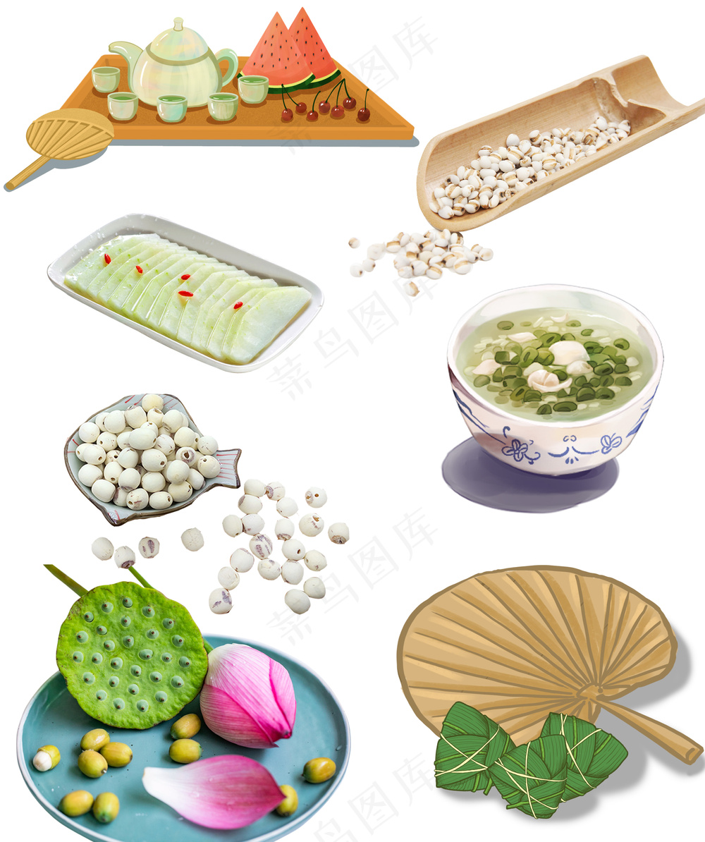 中医养生夏日清暑食疗素材合集