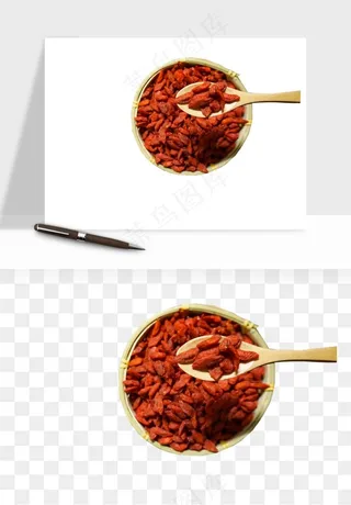 枸杞养生中药png免抠