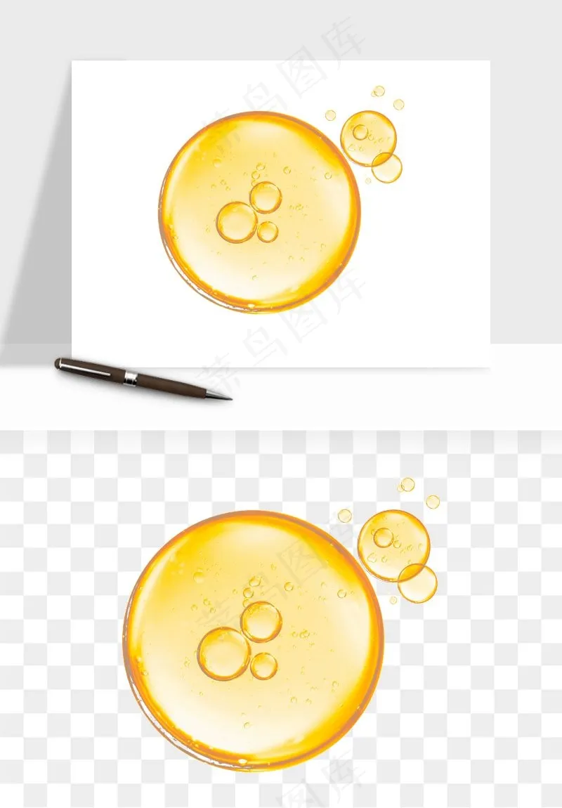 细胞水分子DNA精华成分png免抠