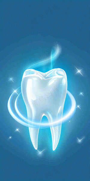 牙医牙科牙齿清洁美白插画背景