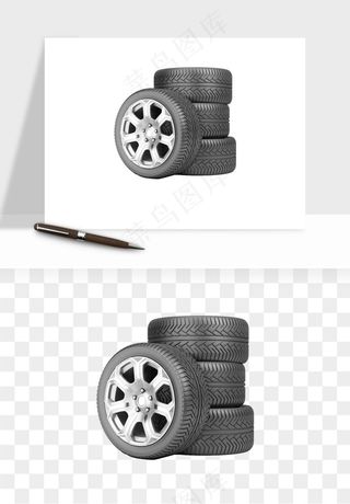 轮胎汽车零件png免抠