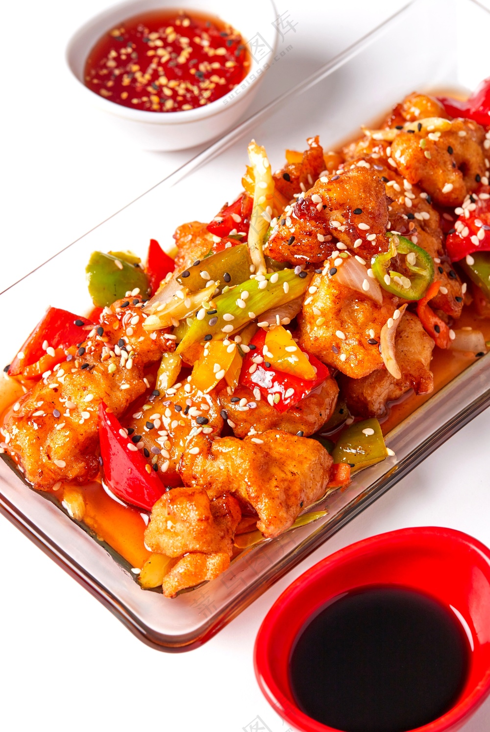 酸甜可口糖醋里脊美食图片