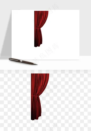 窗帘幕布帷幕png免抠