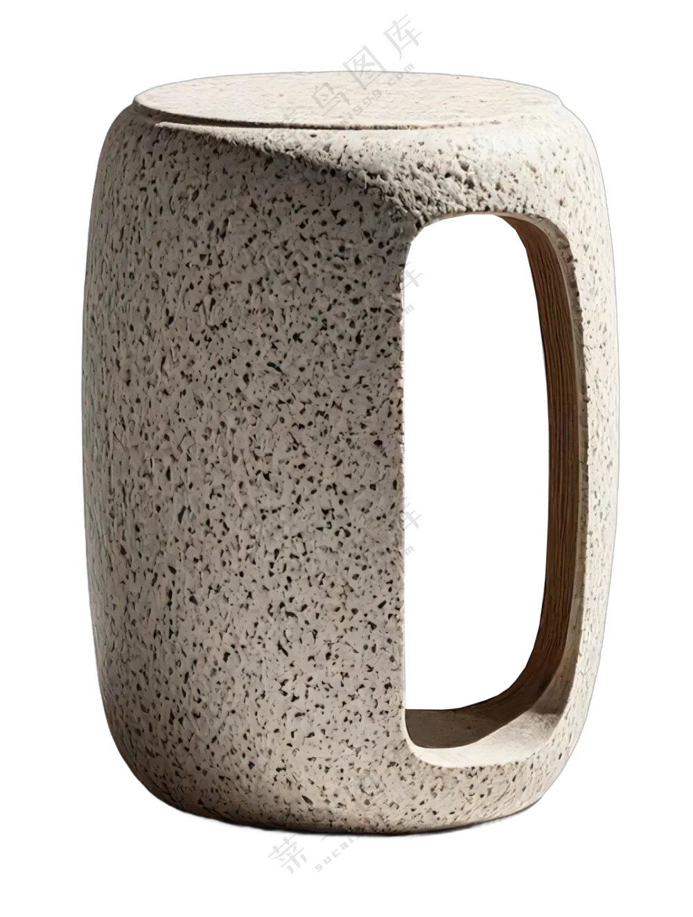 免抠中国风古风景观园林石凳