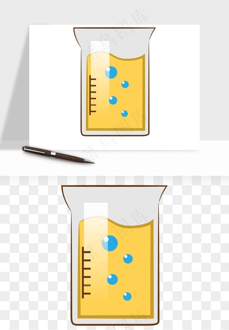 卡通化学实验设备器材png免抠图