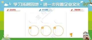 企业学习园地展板