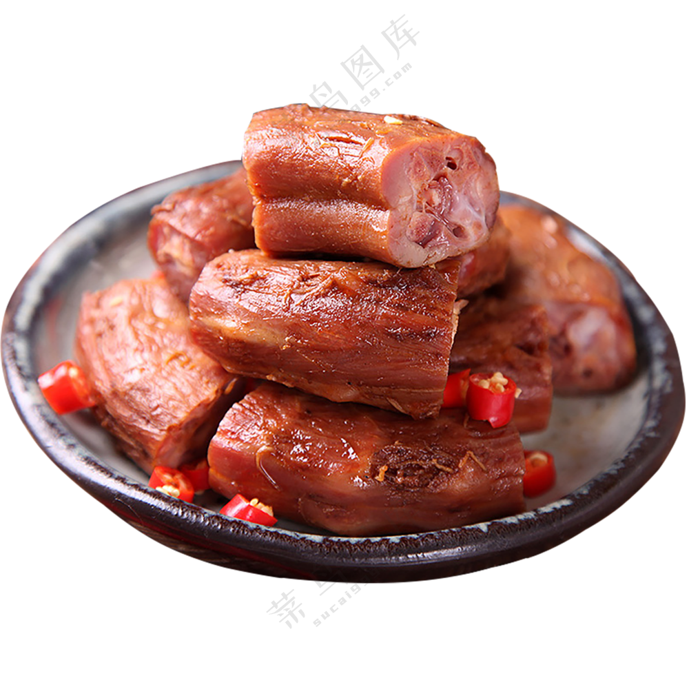 卤鸭脖   透明素材