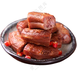 卤鸭脖   透明素材