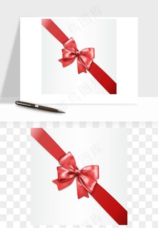 蝴蝶结丝带彩带矢量png免抠